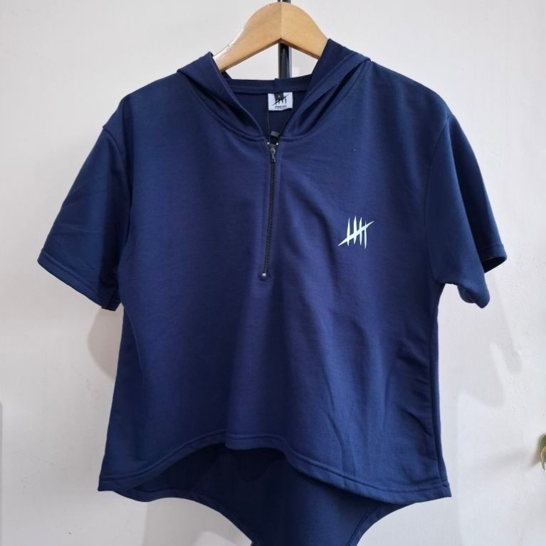 Donson Hoodie Crop Zipper ชุดกีฬาผู้หญิง