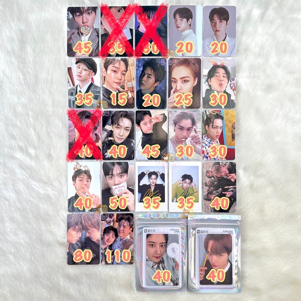 EXO Photocard Official PC - Suho Xin Lay Baekhyun Chen Chanyeol DO Kyungsoo Kai Sehun (Album Unit Re