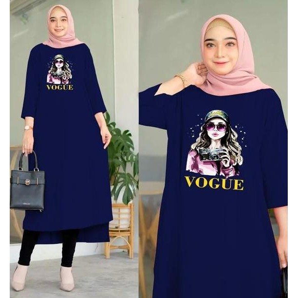 Df371>> Yurica 01 Long Tunic Basic / Midi Dress Jumbo Babyterry Voque Dsrl