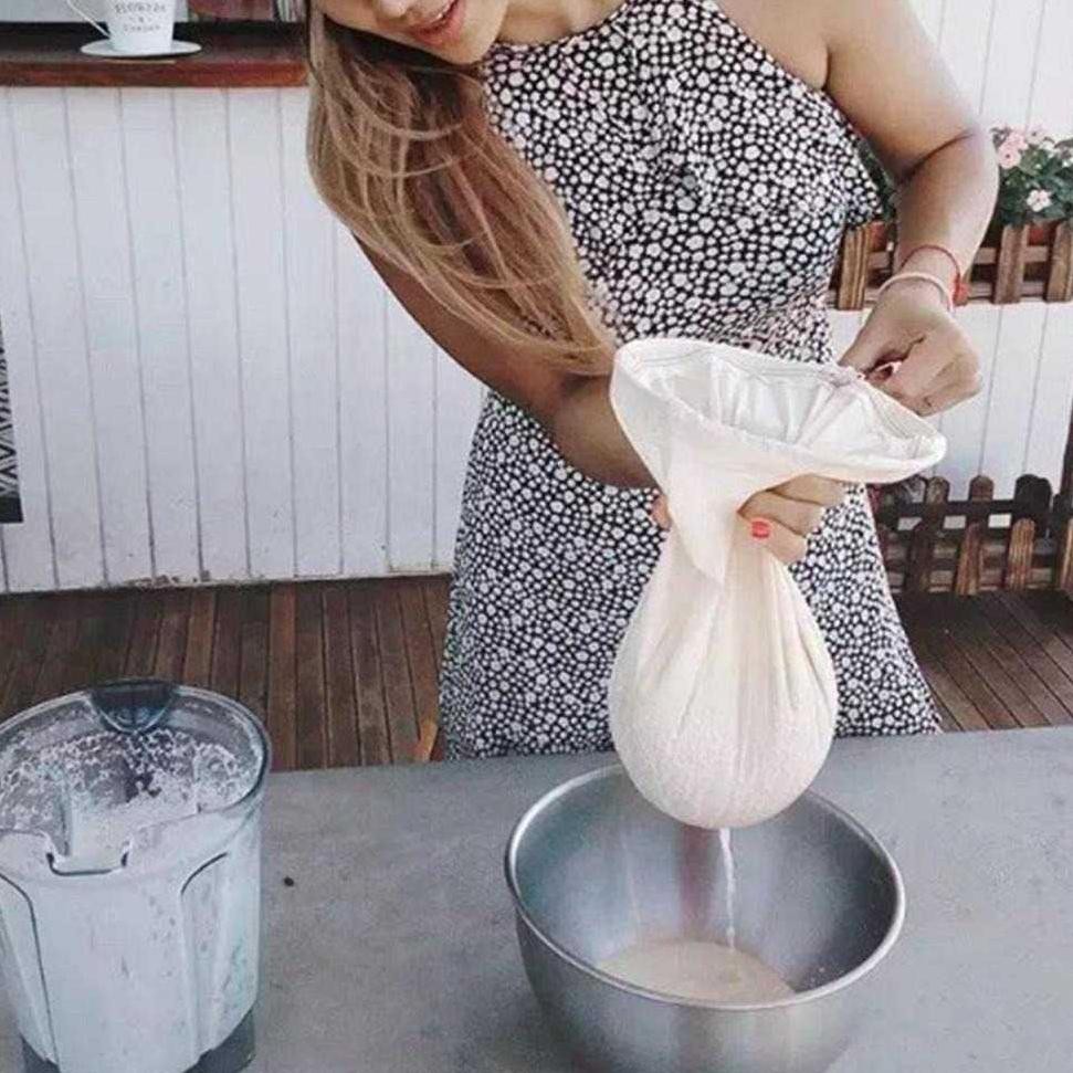 หนึ่งสองถ้วยนํามาใช้ใหม่ไนล่อนนมถั่วเหลืองกรองตาข่าย200-Zr200 ||