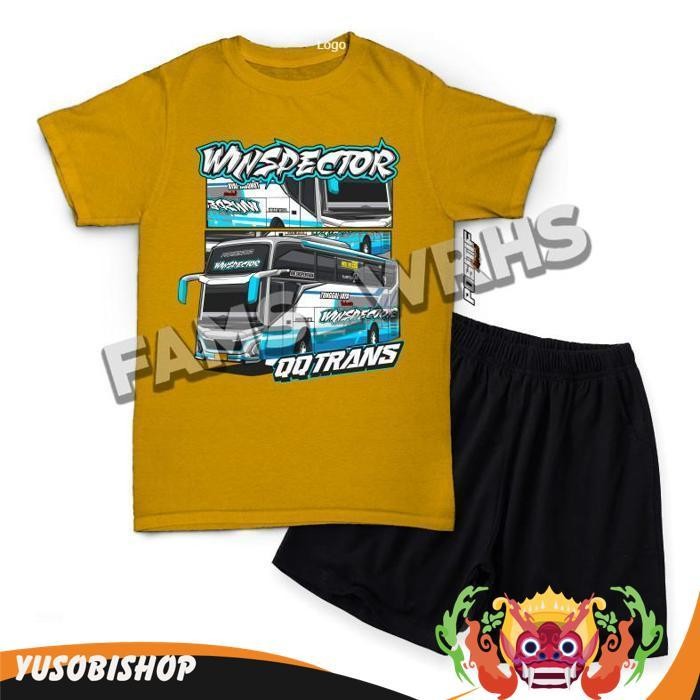 | ชุดเสื้อยืดเด็ก Winspector Basuri Af 1 Bus