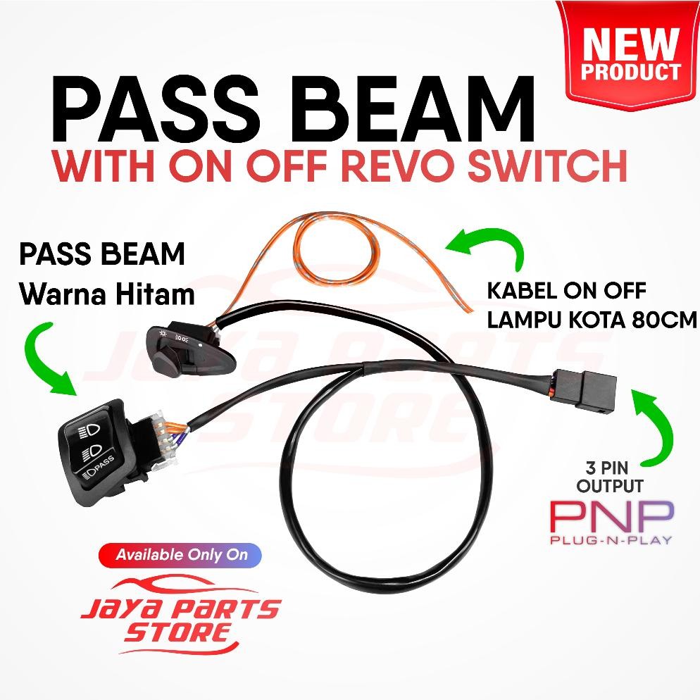 Bf888S Quick Dim Anti-Stress - สวิตช์ลําแสงผ่าน Revo On Off Switch - สําหรับ Honda Beat Vario Scoopy