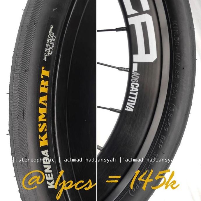 KENDA KSmart 20 x 1.35 ยางนอก KENDA KSmart 406 20 Pure 20x1.35 ยาง
