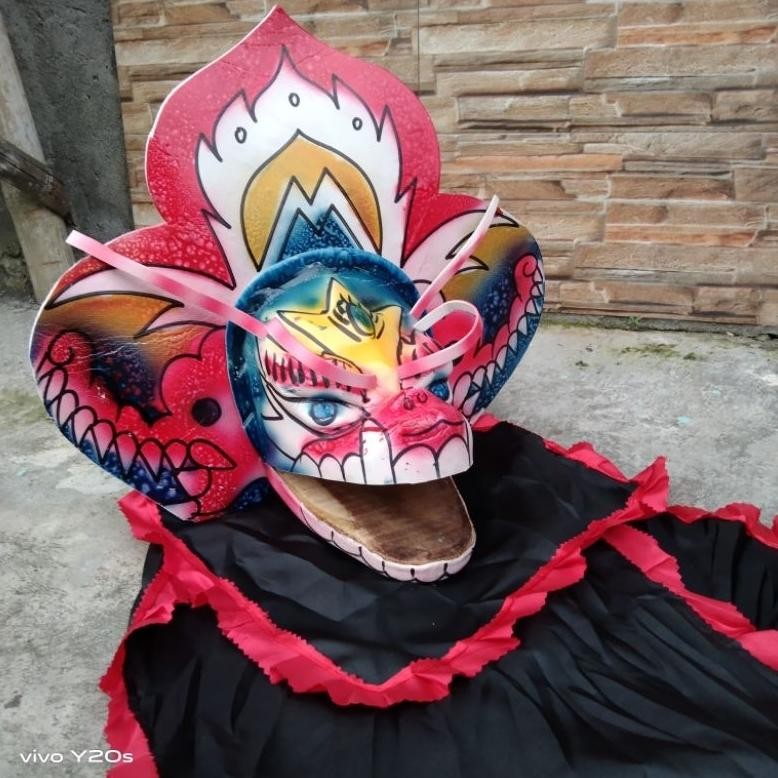 Bf888S ของเล่นแบบดั้งเดิม Barongan Caplokan ฟองน้ําขนาดกลางยาวผ้า Jaran Horse Lumping Fg-87