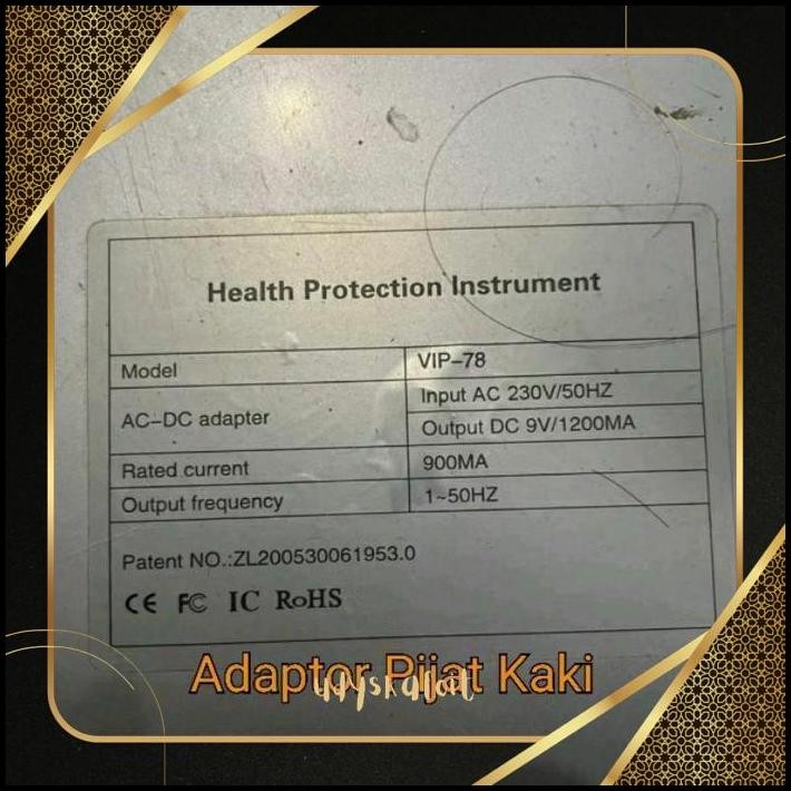 MESIN Ed-7 uk-75 et-12 Charger Adaptor Health Protection Instrument เครื่องนวดเท้าไฟฟ้า VIP-78 Viral