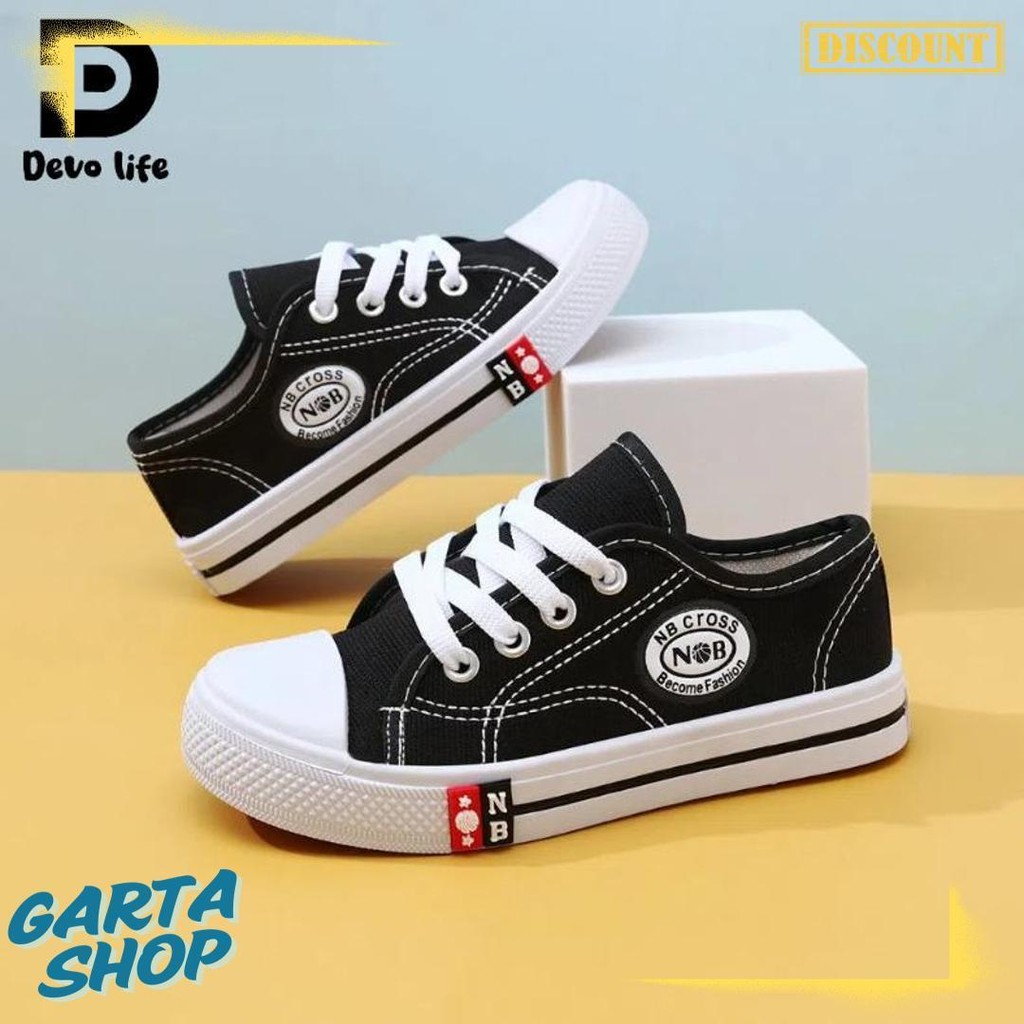 Independence Devo Life - รองเท้าผ้าใบ Kiddy ต่ําสําหรับเด็กหญิงและเด็กชาย | รองเท้าผ้าใบนักเรียนแบบผ