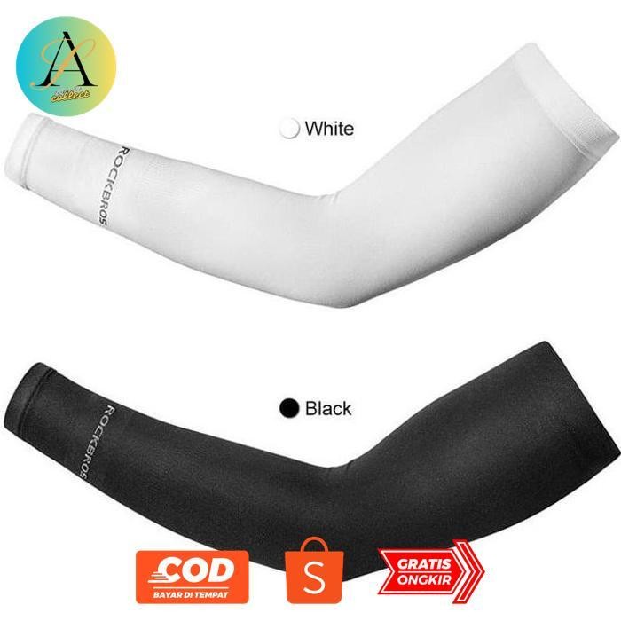 Fg-80 ad-77 แขน Rockbros XT9002 กีฬาถุงมือป้องกันแขนยาว Anti UV Menset Armsleeve Cuff กีฬาขี่จักรยาน