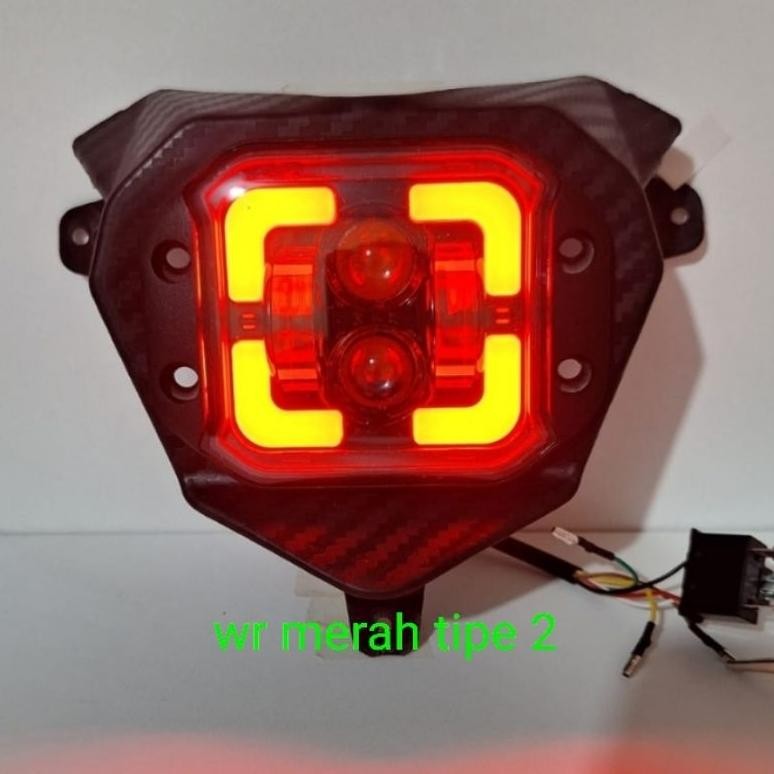 เทรนด์ - ไฟหน้าเคสเหล็กสะท้อนแสง klx crf wr 155 led daymaker plus eyes angel eyes / ไฟหน้า klx bf cr