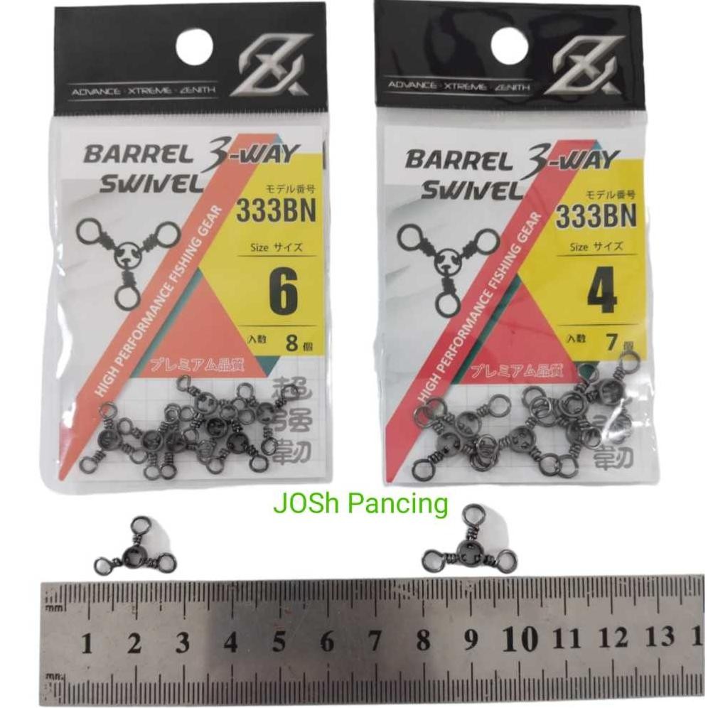 .!!! 3-Way Swivel Fishing Barrel Axz 333Bn Threeway Barrel Rolling Three Branch Fishing Ze-42