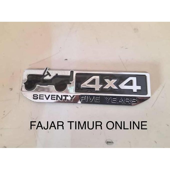 4X4 Jeep Seventy Five Years 75Th Anniversary Emblem