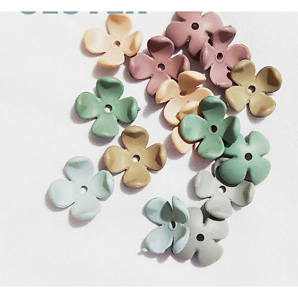 [1 แพ็ค/500 ชิ้น] ลูกปัดอะคริลิคกลีบดอกไม้ 4 กลีบ JFF735 / DIY สร้อยข้อมือลูกปัดดอกไม้สร้อยคอ