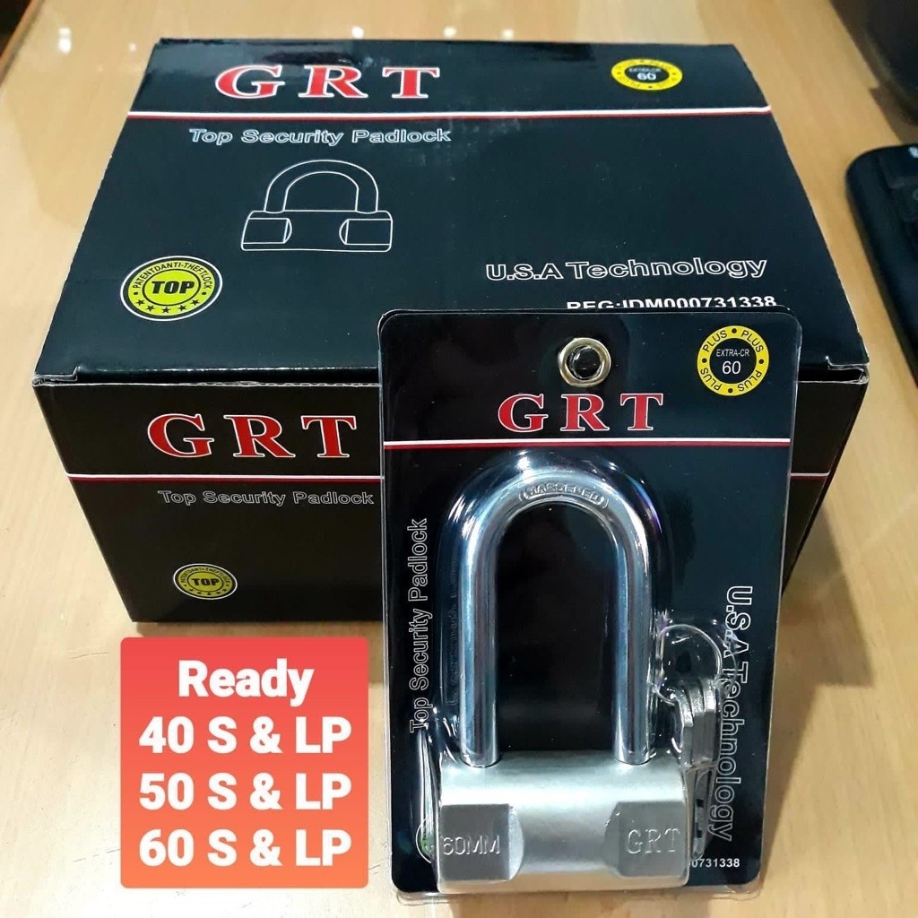 GRT BLOCK กุญแจ 40 มม. 50 มม. 60 มม. คอสั้นยาว