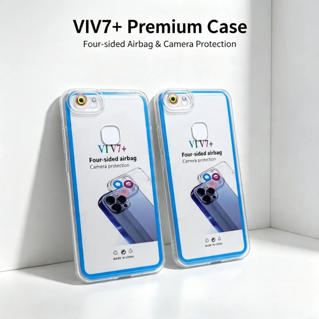 SoftCase Casing Vivo V7 Plus/V7 Silicone Clear Transparent Protect Camera