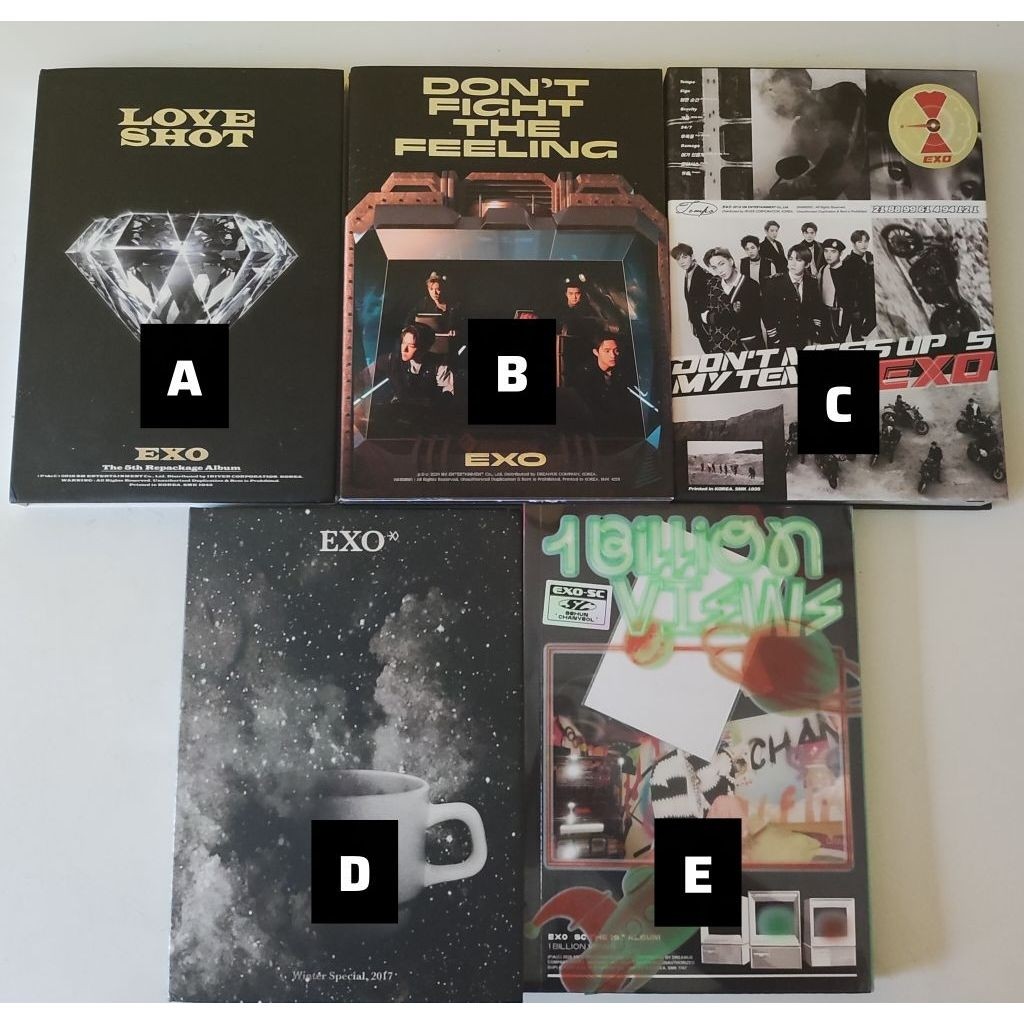 อัลบั้มอย่างเป็นทางการเท่านั้น EXO DFT POWER DMUMT OBSESSION UNIVERSE สําหรับ LIFE BAEKHYUN DELIGHT 