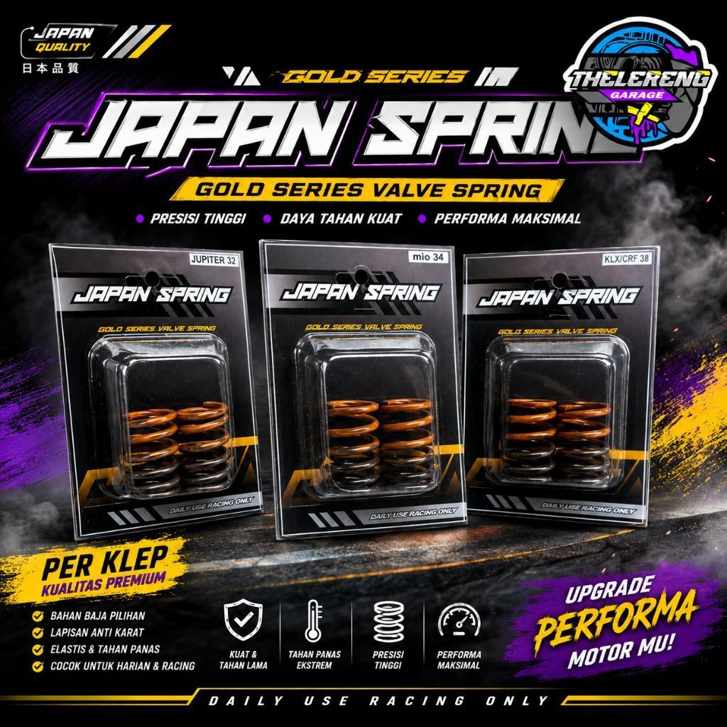 สปริงวาล์วสําหรับญี่ปุ่นวาล์วเป็ดอัตโนมัติสปริง 32MM 34MM Thelereng_Garage Shop
