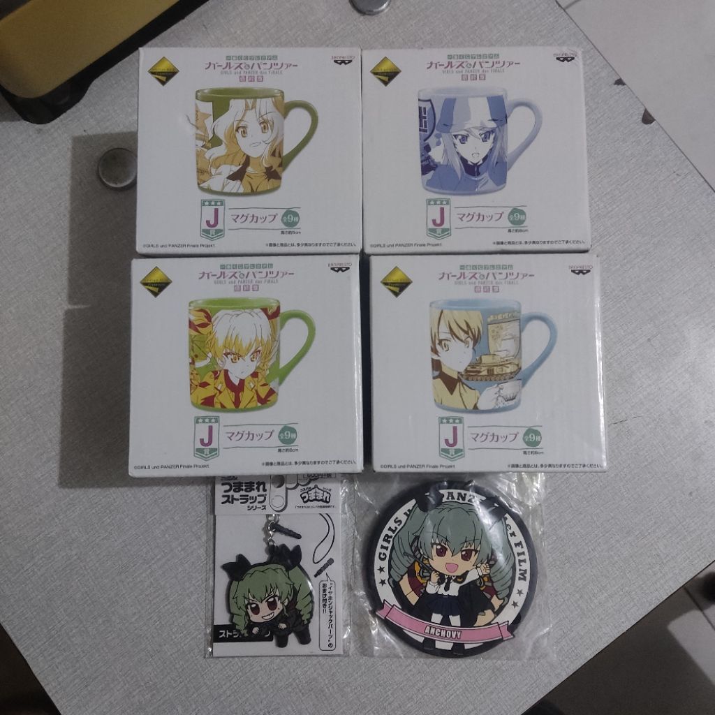 อัพเดทเดือนกันยายน GuP Girl Und Panzer สินค้าอย่างเป็นทางการ, Plushie, พวงกุญแจอะคริลิคและยางและวางค