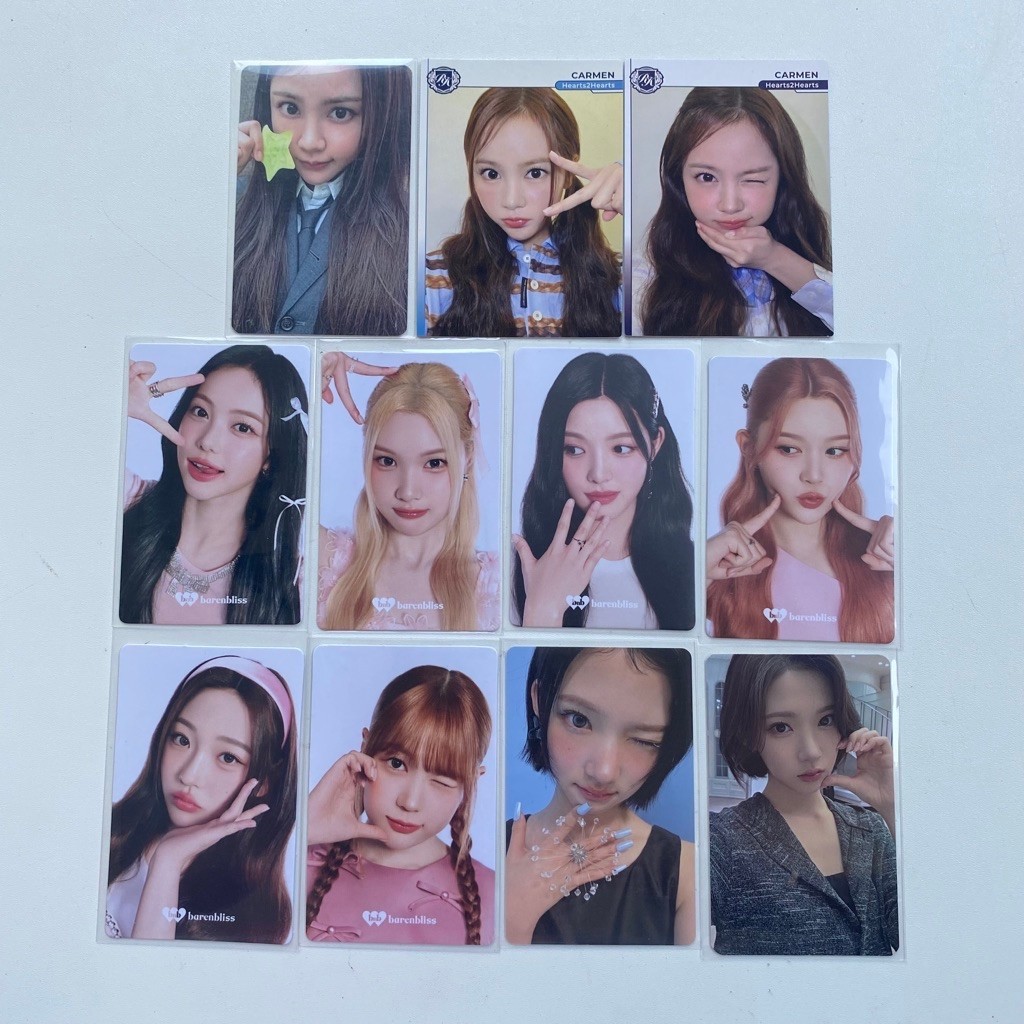 PC H2H อย่างเป็นทางการ PHOTOCARD HEARTS2HEARTS CARMEN IAN JIWOO JUUN YUHA ANA ANNA ANNA A-NA YEON AL