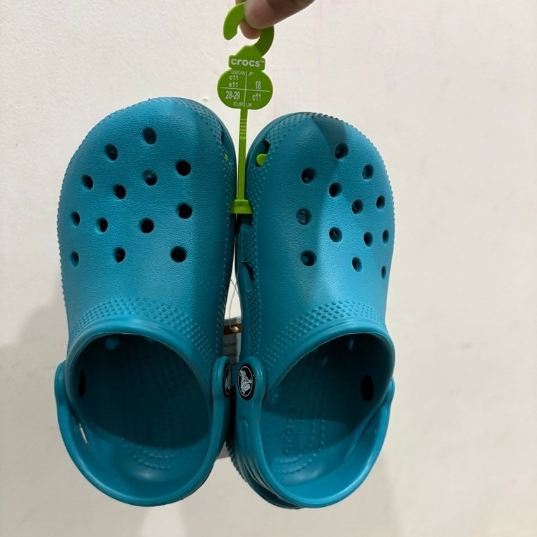 Croo*cs classic clog turbo teal/น้ําเงิน