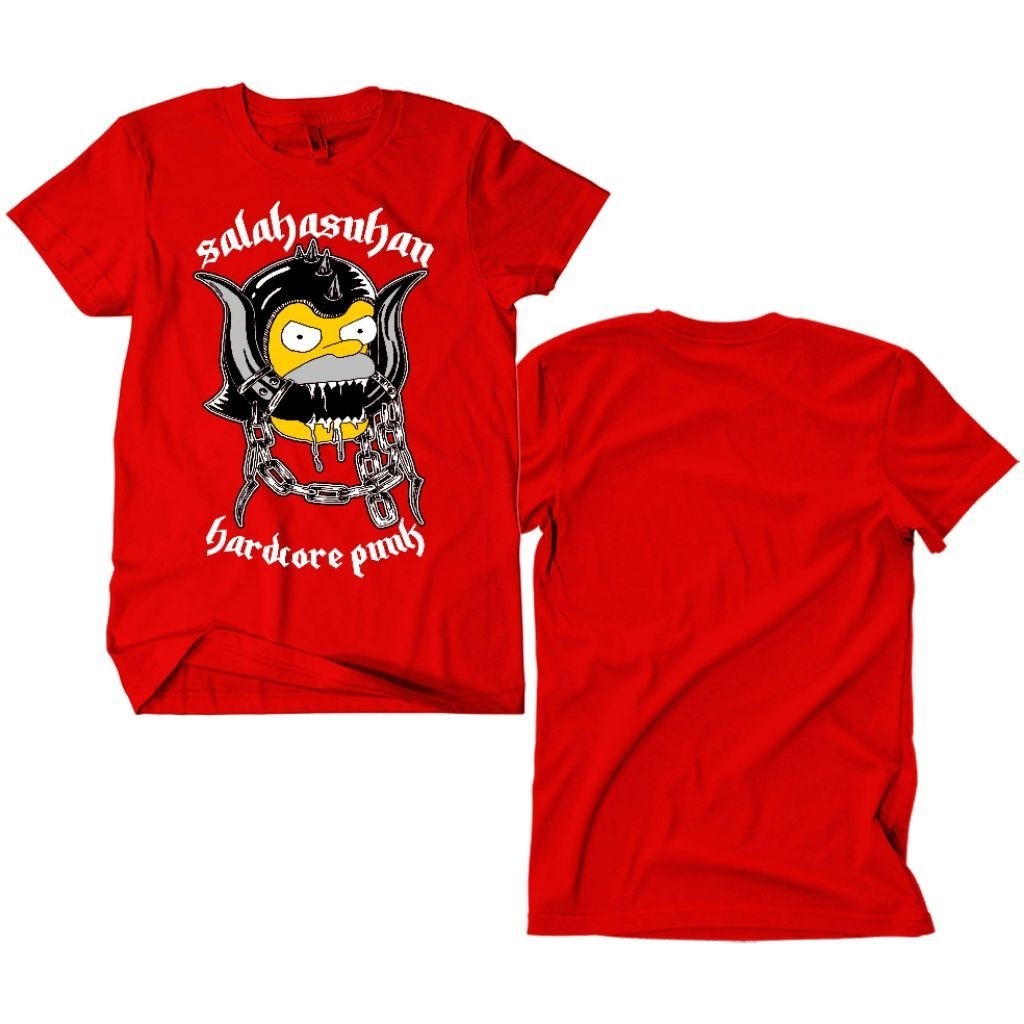 MERAH Salary Punk Band T-Shirt - Hardcore Punk red