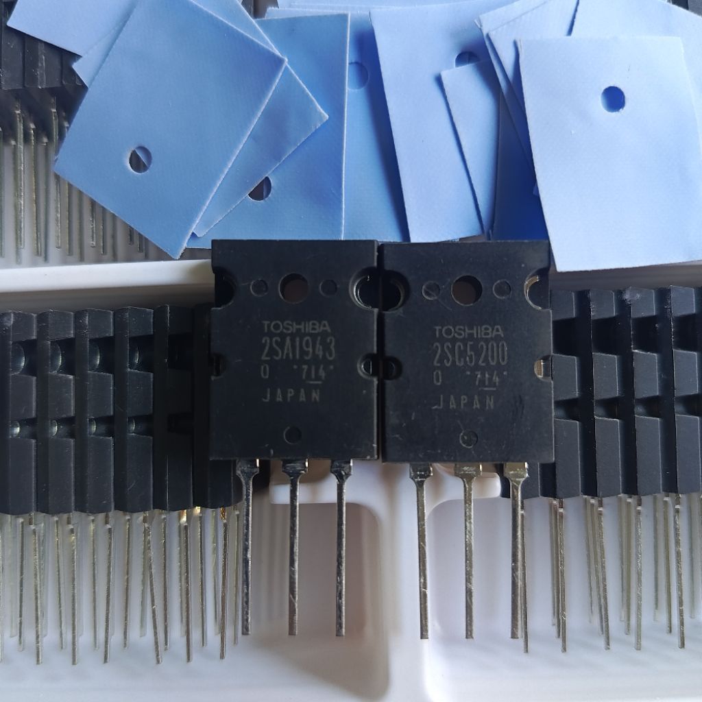 TOSHIBA 2SC5200+2SA1941 FINAL PROTECTOR TOSHIBA 2SA1943+2SC5200 LOT 714+ISOLATOR