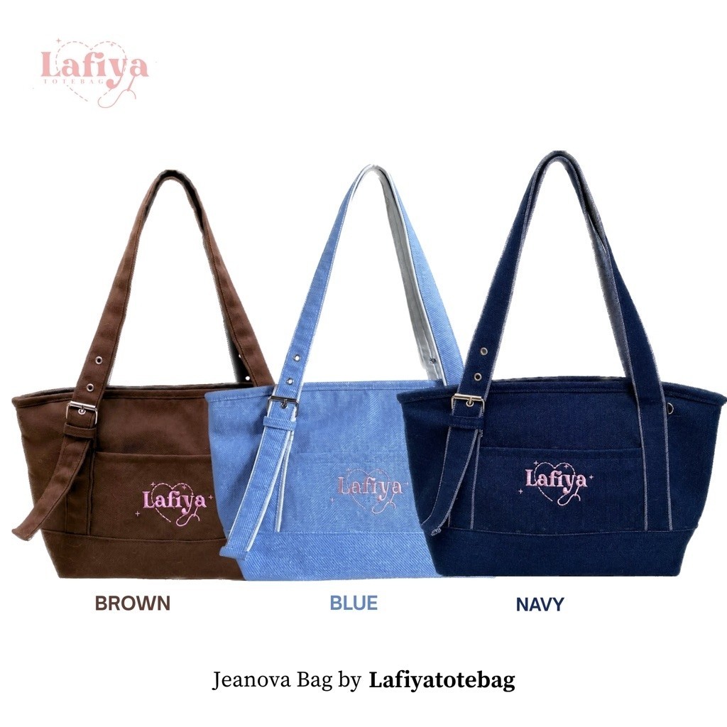 JEANOVA BAG JEANS กระเป๋าทํามือของผู้หญิง USING LINING COLLEGE BAG WORK BAG