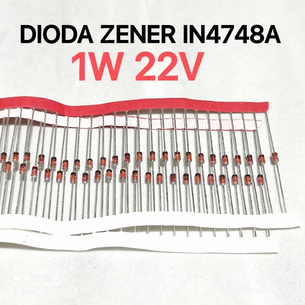 (10 ชิ้น) Zener Diode 1W 22v 1N4748A IN4748A 1N4748A