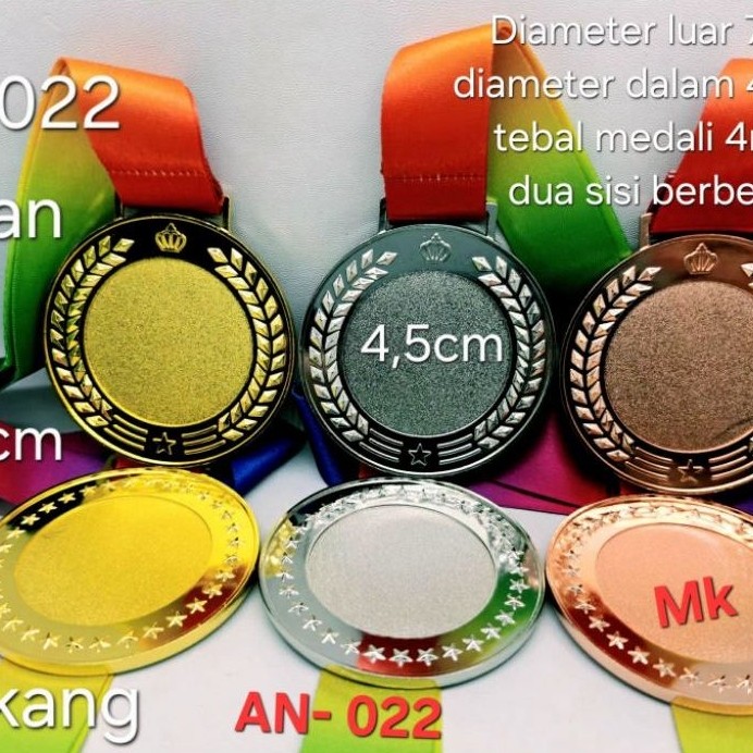 METAL MEDAL / CHAMPION MEDAL GOLD SILVER BRONZE MEDAL AN- 022