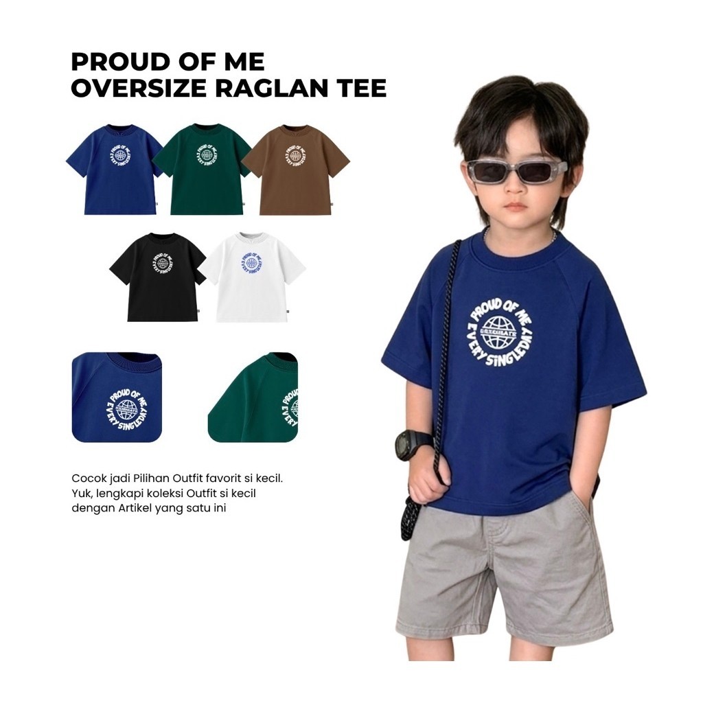 เสื้อยืดเด็ก Proud of Me Oversize Raglan Tee