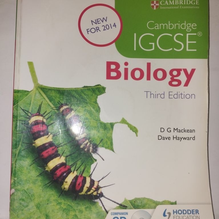 หนังสือเรียนรุ่นที่สามของ Cambridge IGCSE ชีววิทยา