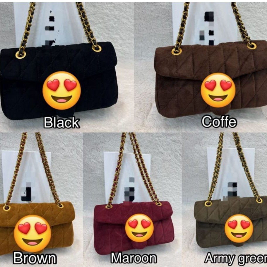 กระเป๋าสะพาย SUEDE**