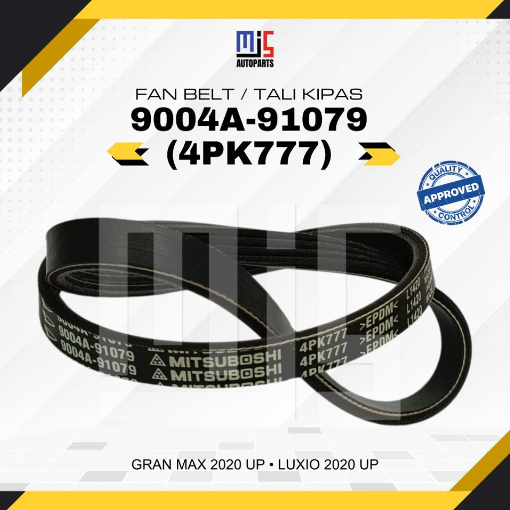 สายพานพัดลม 4PK777 New Gran Max Luxio 2020 Up สายพานพัดลม 9004A-9109