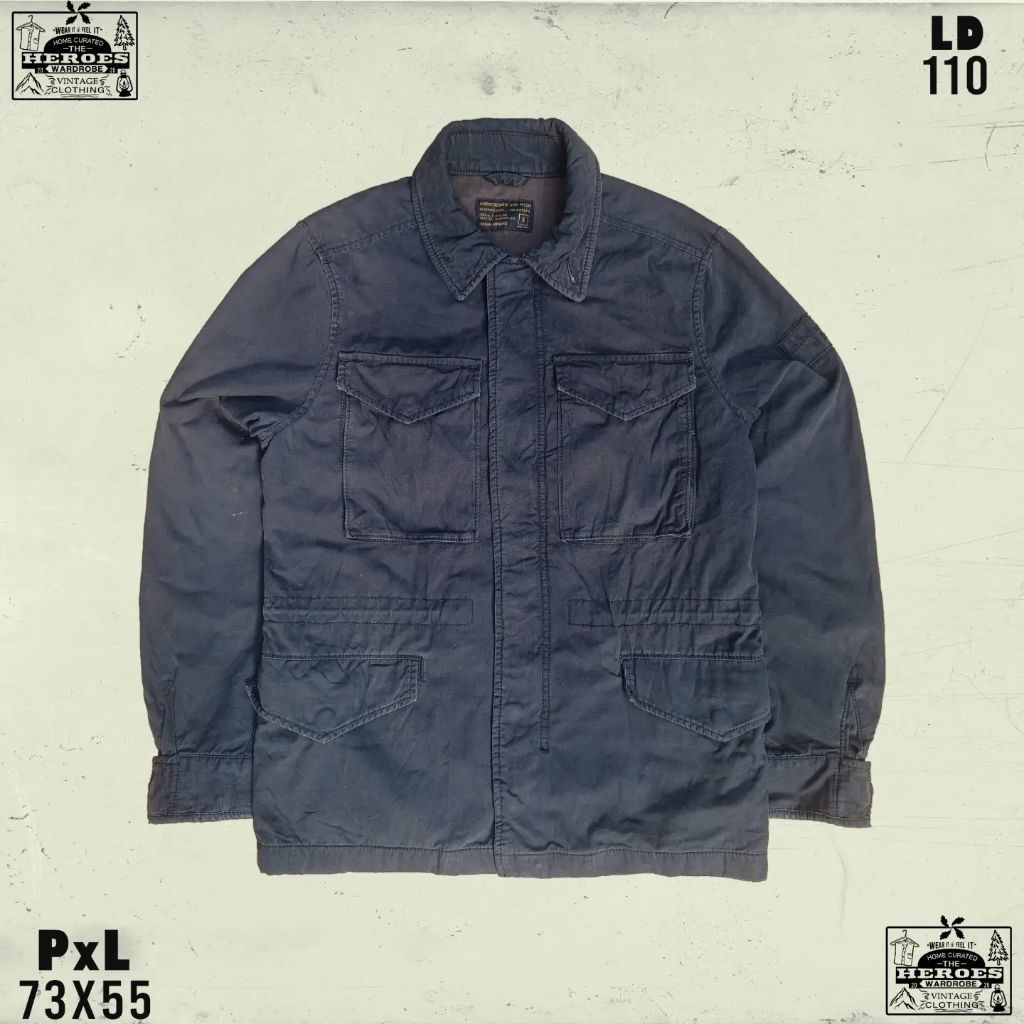 Abercrombie And Fitch M65/M51 Field Jacket Navy M Size Parka Military Jacket