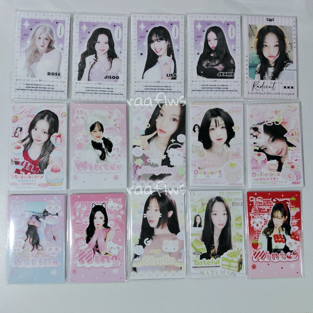 โฟโต้การ์ด อิสระ GIRL GROUP BLACKPINK AESPA BABYMONSTER
