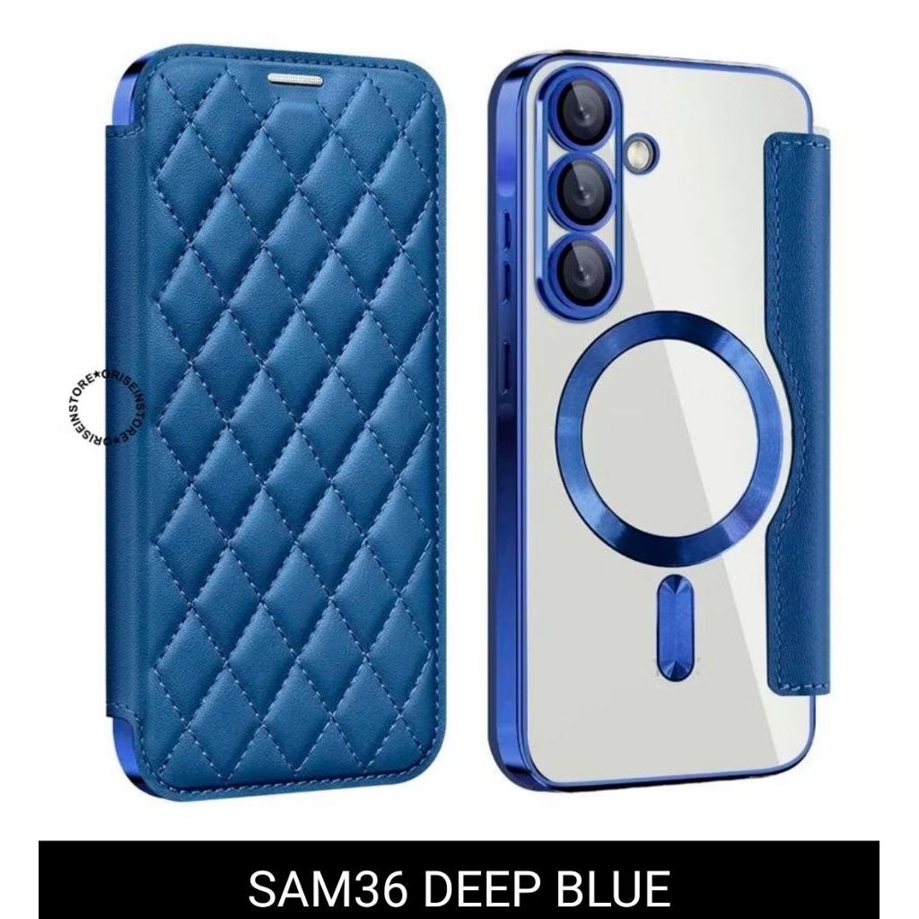 Flip case samsung A23 ultra blue / flipleather A23 ultra deep blue