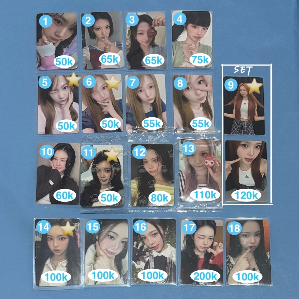 [MUST CO PACK] HEARTS2HEARTS PHOTOCARD PC POB VCE FS LD TC RARE carmen jiwoo stella yuha juun ana ye