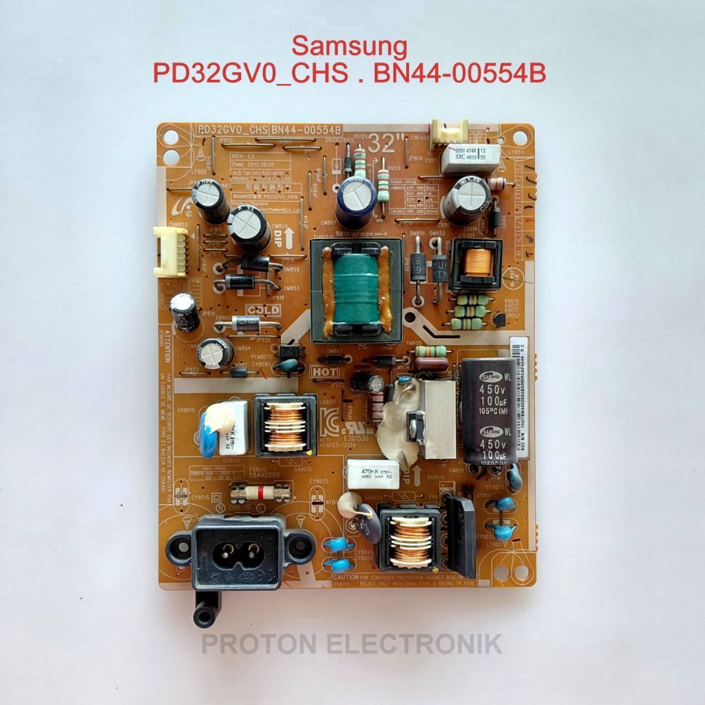 PSU LED TV Samsung UA32EH4003 UA32EH4003R UA32EH4003RXXXM แหล่งจ่ายไฟ PD32GV0 CHS BN44-00554B PCB ตั
