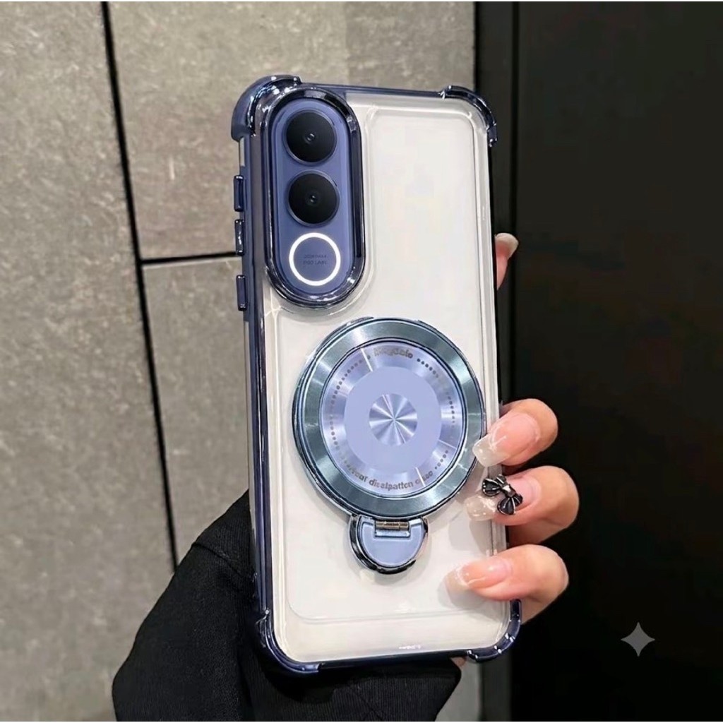 เคสสําหรับ VIVO V70 FE Magsafe ขาตั้งแบบรวมการออกแบบ Magsafe Silicon