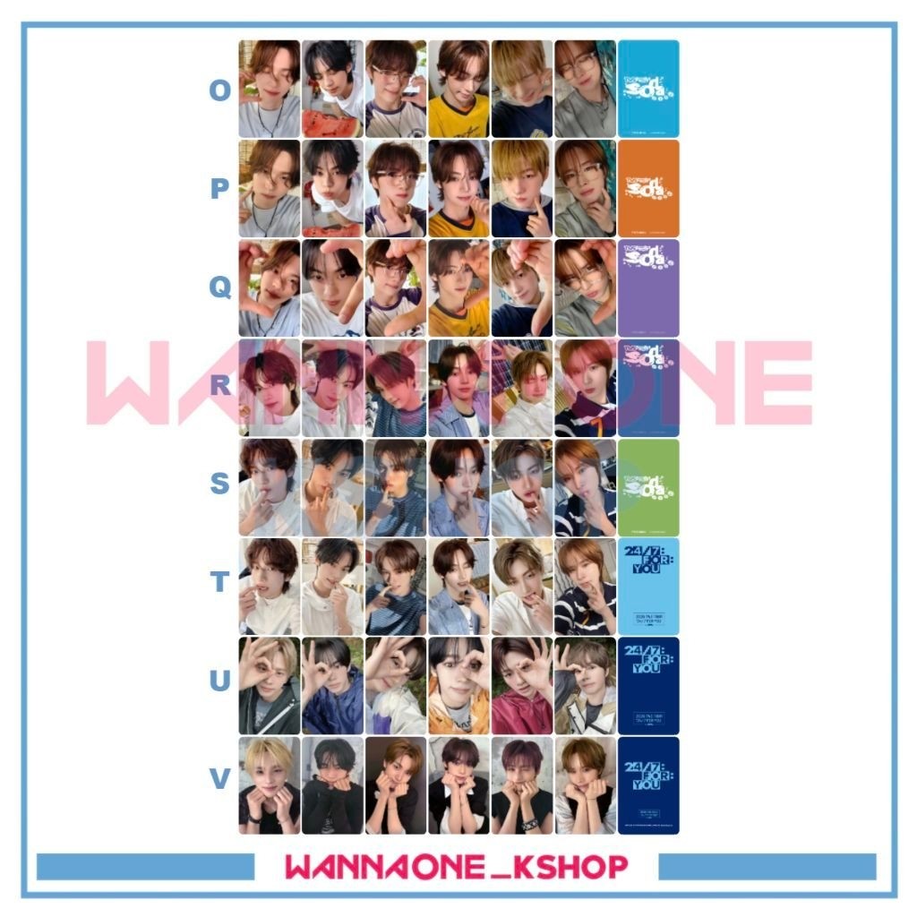 Photocard tws SODA SODA อัลบั้มญี่ปุ่น unofficial