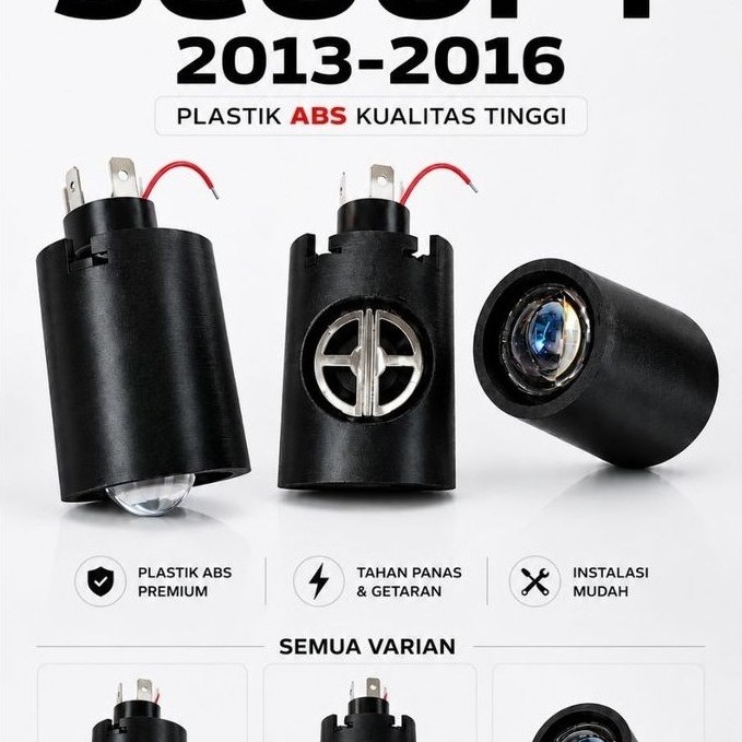 H4 Scoopy 2013-2016 ABS ขายึดโคมไฟ