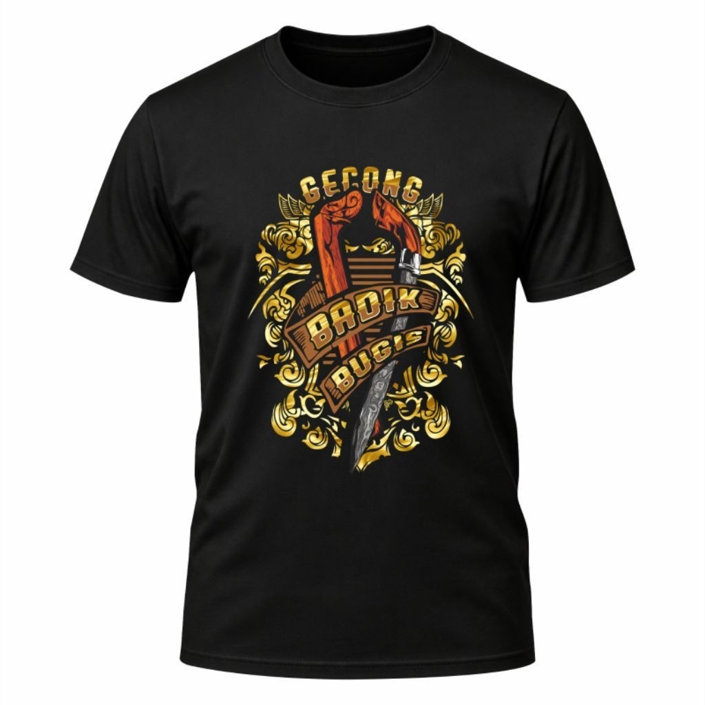 [ Limited Edition ] เสื้อยืด Bugis พรีเมี่ยม / เสื้อยืด Ba_dik gecong Bugis / เสื้อยืดวัฒนธรรม / วัฒ