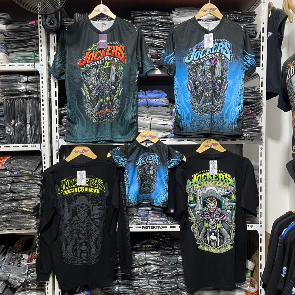 CB JERSEYS JOGJA CB BIKERS 23 RD ANNIVERSARY ORIGINAL EVENT เสื้อยืดสติกเกอร์ฟรี 15 LOTTERY COUPONS 