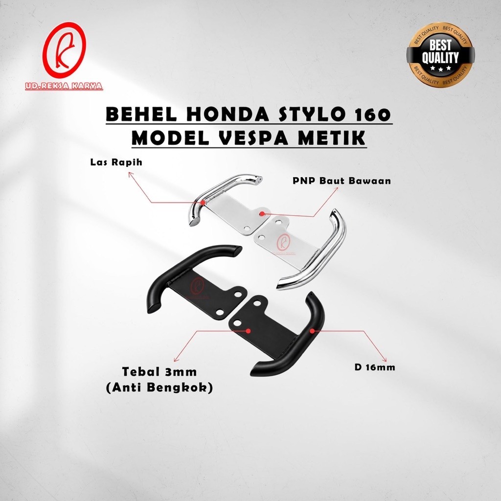 RK - Stylo 160 Brace Stylo Brace Honda Stylo 160 Vespa Matic Model