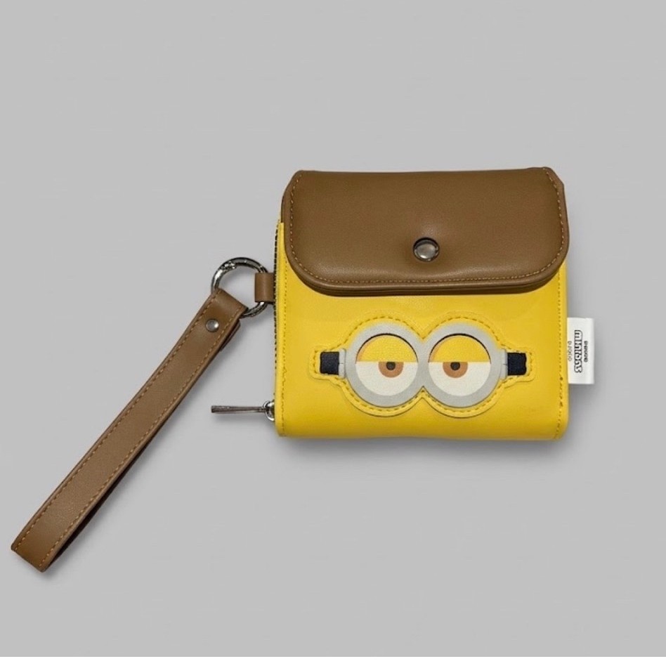 กระเป๋าสตางค์ Miniso Minion ของแท้ | กระเป๋าใส่เหรียญขนาดเล็กตัวละครมินเนี่ยน