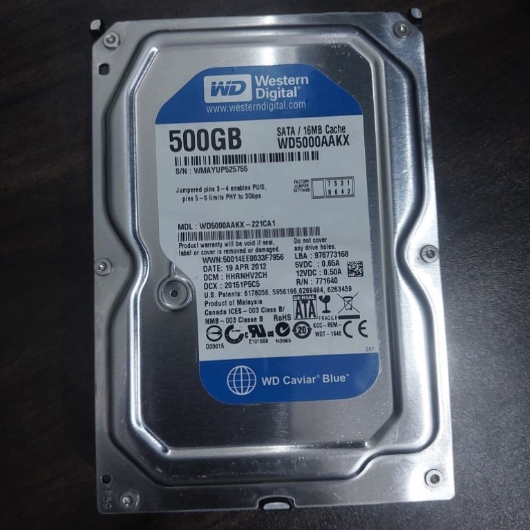 HDD PC 500GB SENTINEL 100%