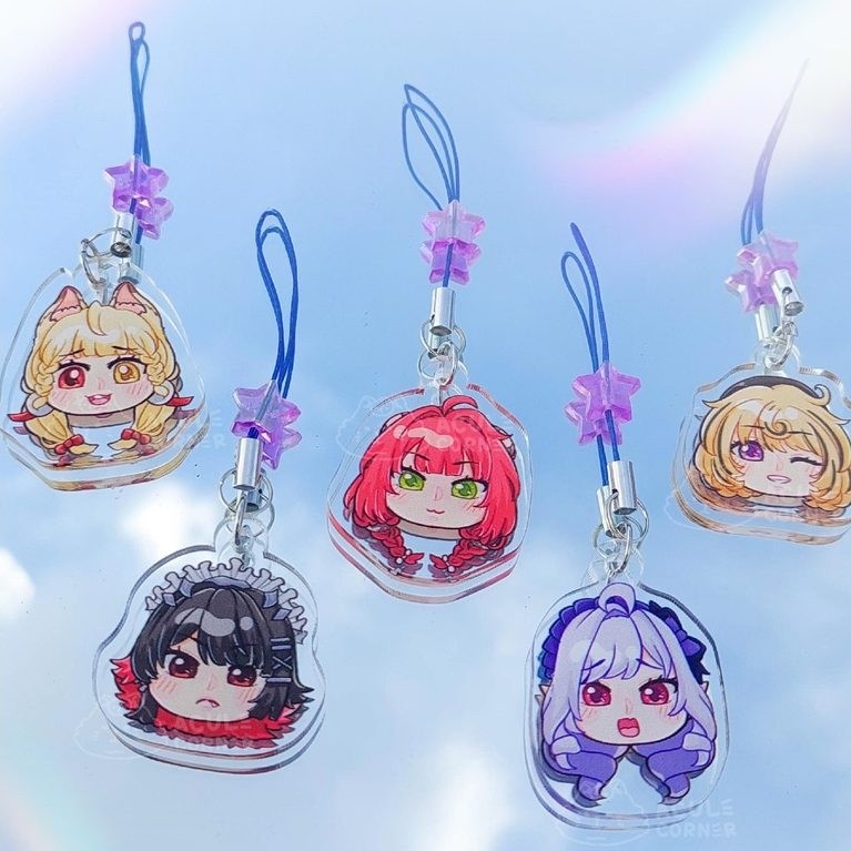 ACULE CORNER - Fanmerch Zenless Zone Zero Alice Ellen Yuzuha Yidhari Vivian Phonestrap