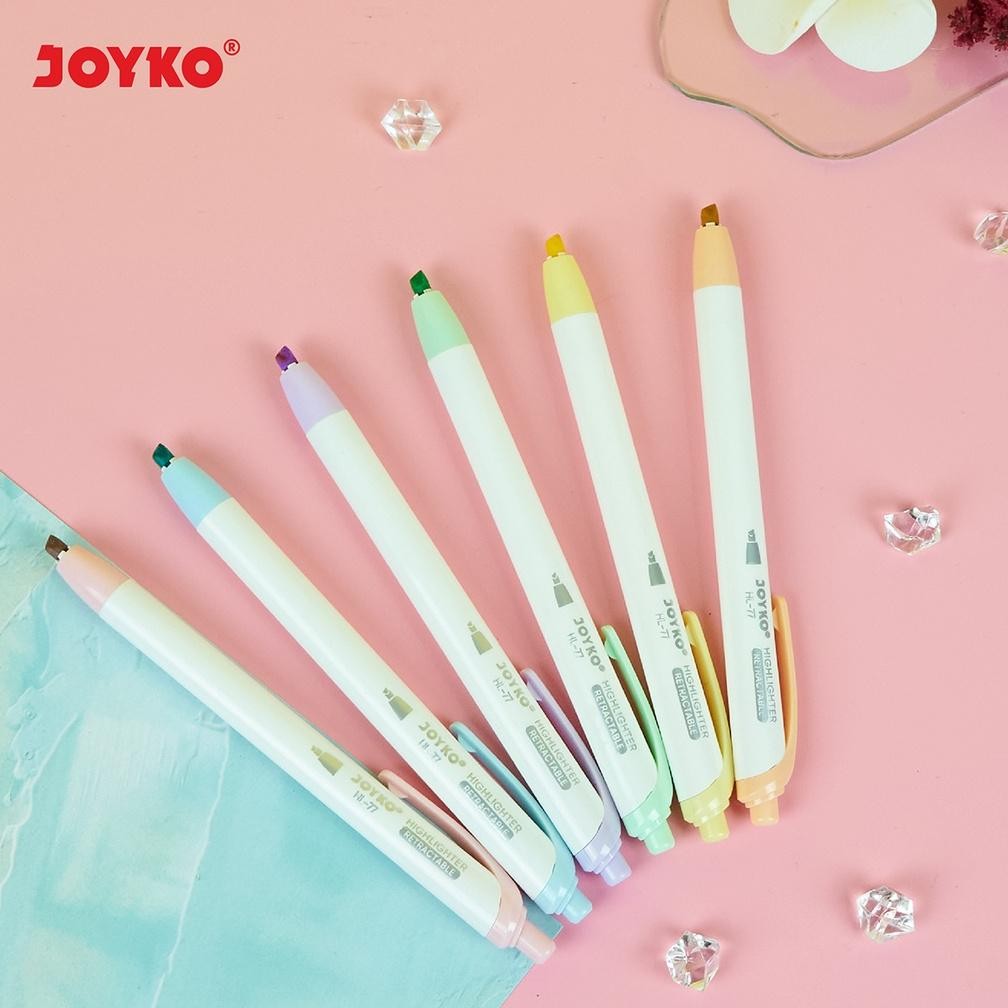 Bf888S Joyko Highlighter Colored Marker Hl-77-6 สีพาสเทล Asd-86