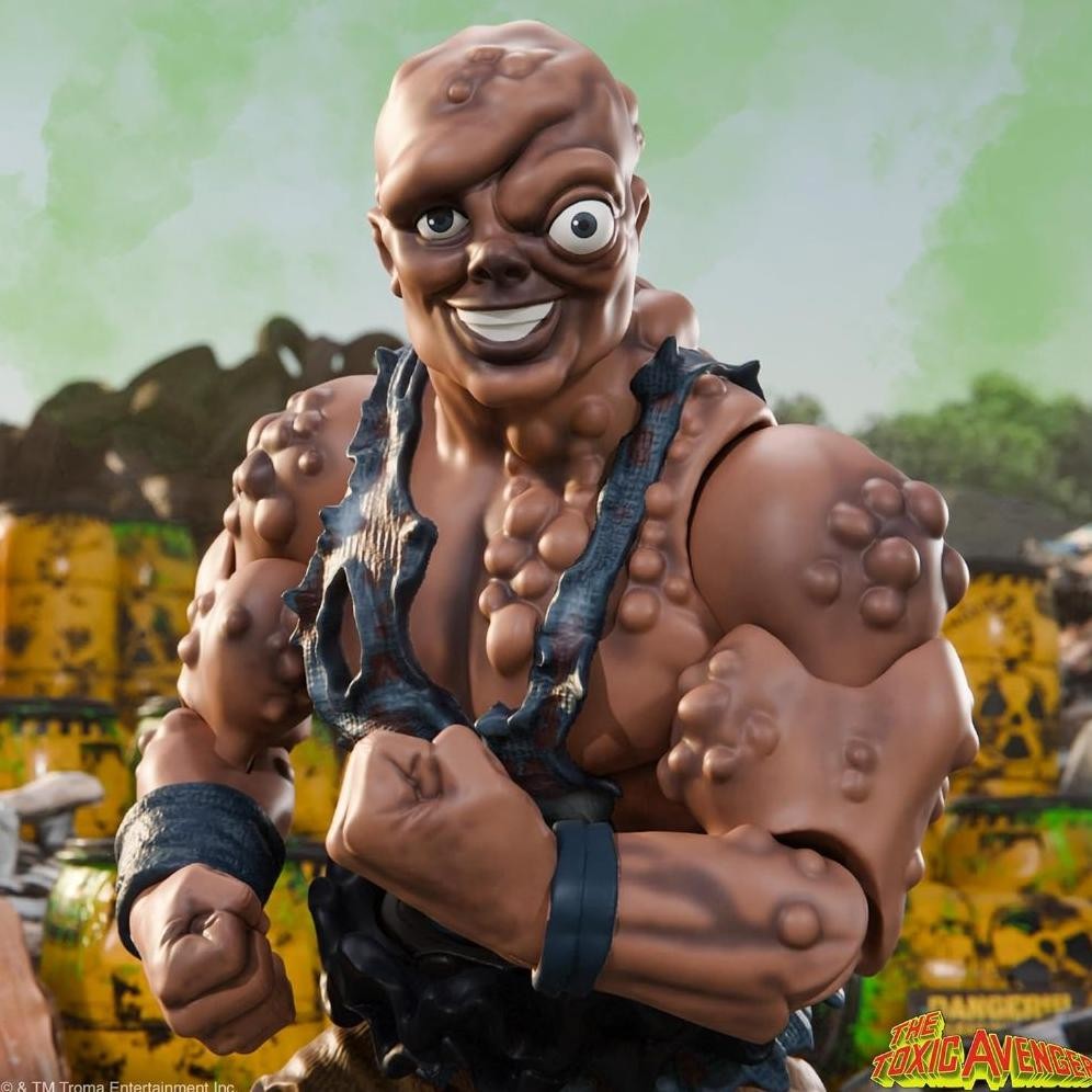 ULTIMASI SUPER7! TOXIC AVENGER (FILMION) 17.8 CM GROSSE TOXIC AVENGER ACTIONFIGUR MIT ZUBHR, KLASIST
