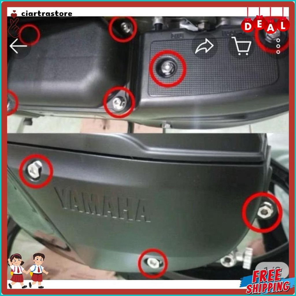 Independence Bolt Cover Cvt Mio Sporty Steanleest 2 Keys Heng Thailand (เนื้อหา 9 ชิ้น)