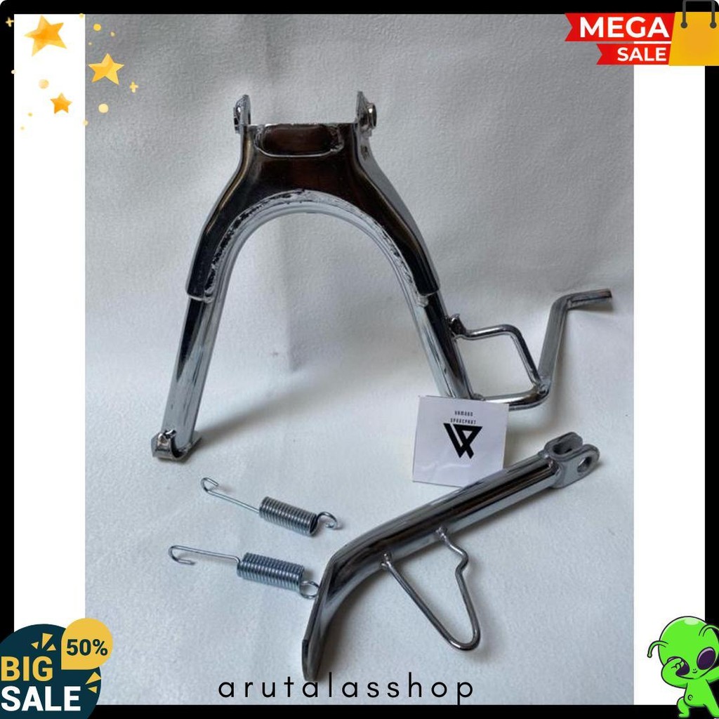 Again Nih Center Stand Ring 17 + ขาตั้งด้านข้าง Ring17 Universal Mio Smile Mio Sporty Mio Soul คาร์บ