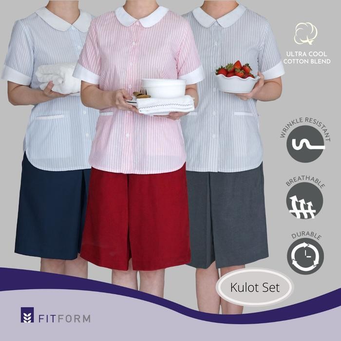 MFS FITFORM Pinstripes ชุดคอปกวินเทจ (กางเกงขาสั้น)